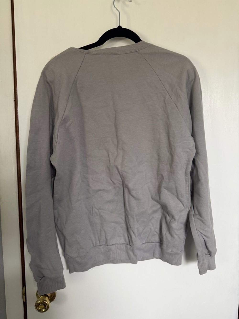 Love Your Melon Gray Crewneck with Cream Logo Tape - Picture 5 of 5